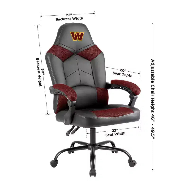 Sedia da ufficio oversize NFL Washington Commanders