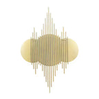 Specchio da Parete Moderno in Ferro Dorato - CosmoLiving by Cosmopolitan: Rotondo, Nessun Montaggio Richiesto, 99 cm