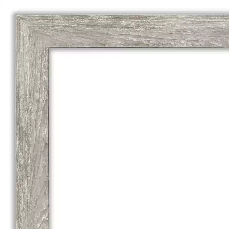 Specchio da parete stretto 30" x 30" non smussato grigio tortora lavato - Amanti Art