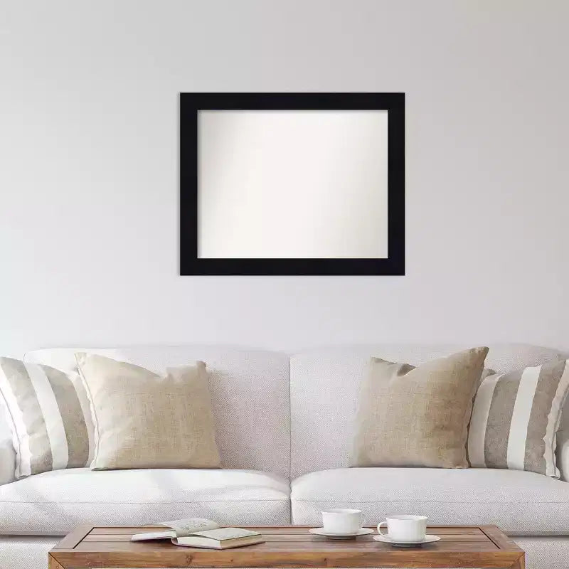 Specchio da parete in legno navy shiplap non bisellato 32" x 26" - Amanti Art