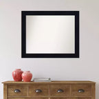 Specchio da parete in legno navy shiplap non bisellato 32" x 26" - Amanti Art