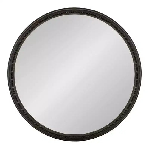 Specchio rotondo incorniciato Astele da 24" x 24" nero - Kate & Laurel All Things Decor