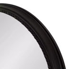 Specchio rotondo incorniciato Astele da 24" x 24" nero - Kate & Laurel All Things Decor