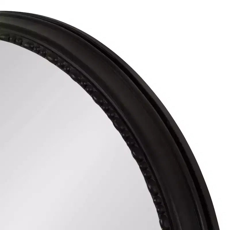 Specchio rotondo incorniciato Astele da 24" x 24" nero - Kate & Laurel All Things Decor