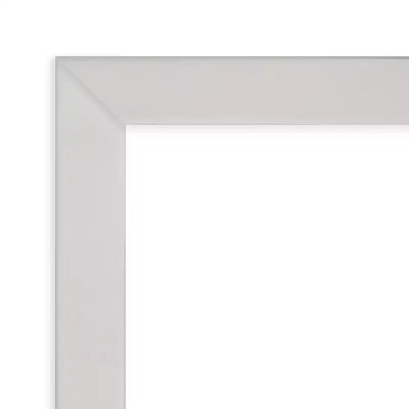 Specchio da Parete Svelte Silver in Legno non Smussato 30" x 24" - Amanti Art: Rettangolare Moderno, Facile da Pulire, Nessun Montaggio Richiesto