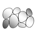 Metal Bubble Cluster Oval Wall Mirror Black - Olivia & May: Contemporary Iron Frame, 54x35.25", No Assembly Required