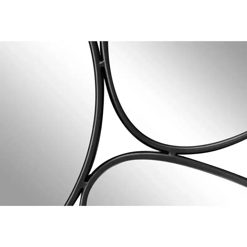 Specchio da parete ovale a grappolo di bolle in metallo nero - Olivia & May: Cornice contemporanea in ferro, 54x35.25", Nessun assemblaggio richiesto