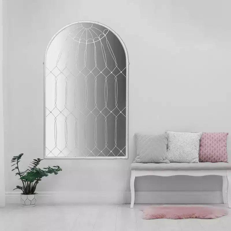 Specchi Decorativi da Parete con Gabbia ad Arco in Ferro - Storied Home