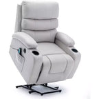 EROMMY PU Leather Recliner Lift Chair with Massage and Heat