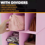2 Pezzi Organizer Appeso per Armadio e Contenitore con Divisori, efficiente per riporre scarpe in armadi, guardaroba, camper e appendiabiti - SpaceAid