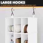 2 Pezzi Organizer Appeso per Armadio e Contenitore con Divisori, efficiente per riporre scarpe in armadi, guardaroba, camper e appendiabiti - SpaceAid
