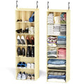 2 Pack Hanging Closet Organizer and Storage with Dividers ,efficient shoe storage in closets, wardrobes, RVs, and garment racks-SpaceAid