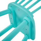 Set Tavolo e Sedie per Bambini VECELO, Tavolo Quadrato Design Windsor con 2 Sedie, Adatto per Gioco e Attività per Bambini, Verde