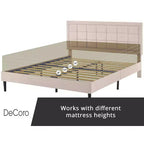 DeCoro Mornington Letto Imbottito 2.0 con Rete e Testiera, Piazza e Mezza