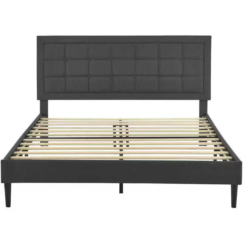 DeCoro Mornington Upholstered 2.0 Platform Full Size Frame and Headboard