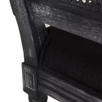 Christopher Knight Home Brownell Sedie da pranzo in legno e vimini imbottite in tessuto in stile country francese (set di 2)