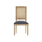 Christopher Knight Home Brownell Sedie da pranzo in legno e vimini imbottite in tessuto in stile country francese (set di 2)