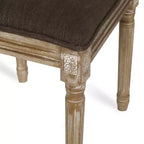 Christopher Knight Home Brownell Sedie da pranzo in legno e vimini imbottite in tessuto in stile country francese (set di 2)