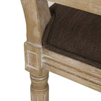 Christopher Knight Home Brownell Sedie da pranzo in legno e vimini imbottite in tessuto in stile country francese (set di 2)