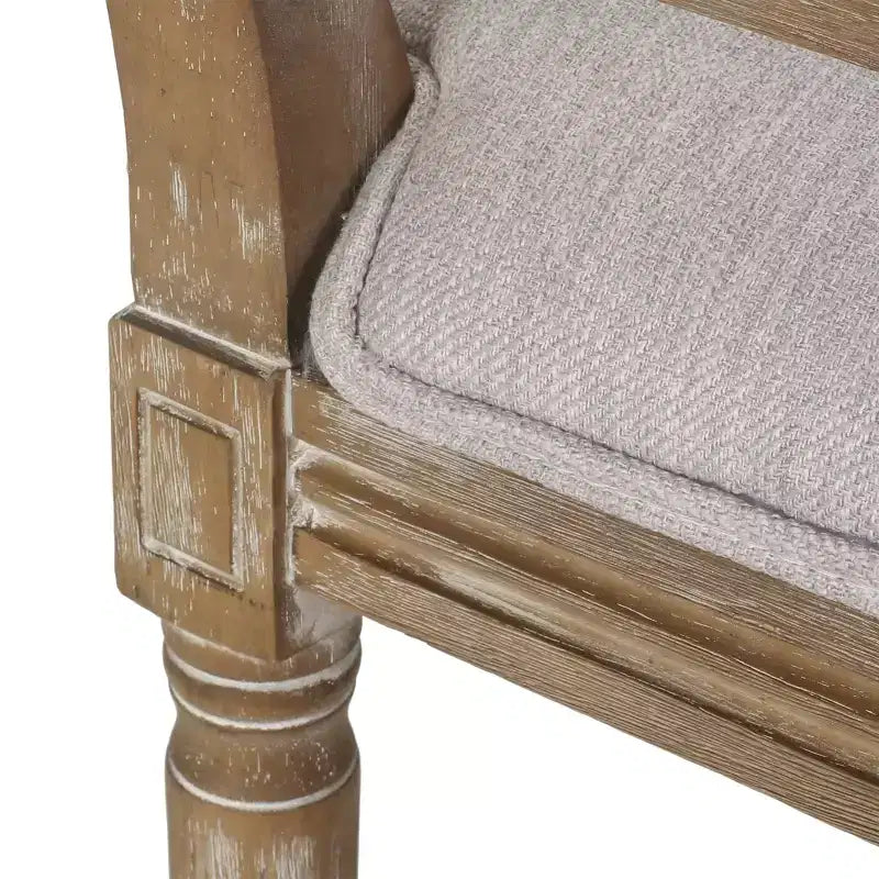 Christopher Knight Home Brownell Sedie da pranzo in legno e vimini imbottite in tessuto in stile country francese (set di 2)
