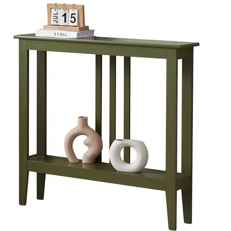 Kings Brand Furniture - Consolle stretta Balfour con ripiani per ingresso, corridoio, soggiorno o atrio.