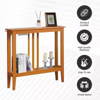 Kings Brand Furniture - Consolle stretta Balfour con ripiani per ingresso, corridoio, soggiorno o atrio.