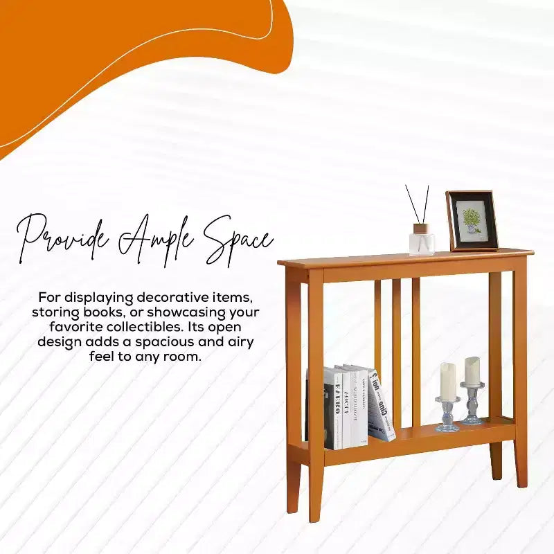 Kings Brand Furniture - Consolle stretta Balfour con ripiani per ingresso, corridoio, soggiorno o atrio.