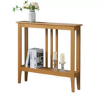 Kings Brand Furniture - Consolle stretta Balfour con ripiani per ingresso, corridoio, soggiorno o atrio.