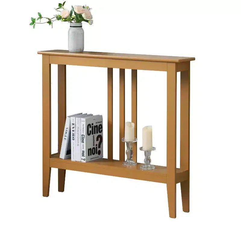 Kings Brand Furniture - Consolle stretta Balfour con ripiani per ingresso, corridoio, soggiorno o atrio.