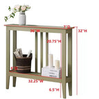 Kings Brand Furniture - Consolle stretta Balfour con ripiani per ingresso, corridoio, soggiorno o atrio.