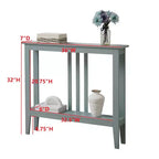 Kings Brand Furniture - Consolle stretta Balfour con ripiani per ingresso, corridoio, soggiorno o atrio.
