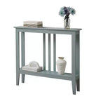 Kings Brand Furniture - Consolle stretta Balfour con ripiani per ingresso, corridoio, soggiorno o atrio.