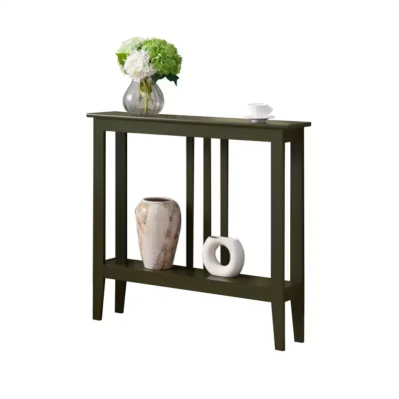 Kings Brand Furniture - Consolle stretta Balfour con ripiani per ingresso, corridoio, soggiorno o atrio.