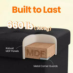 43 Pouf contenitore pieghevole, Pouf con contenitore, Panca da fondo letto, Baule contenitore, Sgabello poggiapiedi, Sedile imbottito