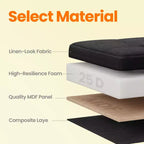 43 Pouf contenitore pieghevole, Pouf con contenitore, Panca da fondo letto, Baule contenitore, Sgabello poggiapiedi, Sedile imbottito