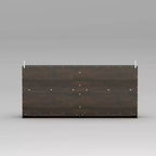 Mobile contenitore credenza Famapy Sophisticated Deep Brown: Elegante contenitore con finitura in legno venato intenso