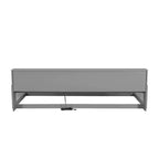 Letto Montessori Whisen Wood Twin XL con armadietti contenitori e porte USB