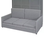 Letto a scomparsa Whisen Clever Full Size, pieghevole a divano con cuscino