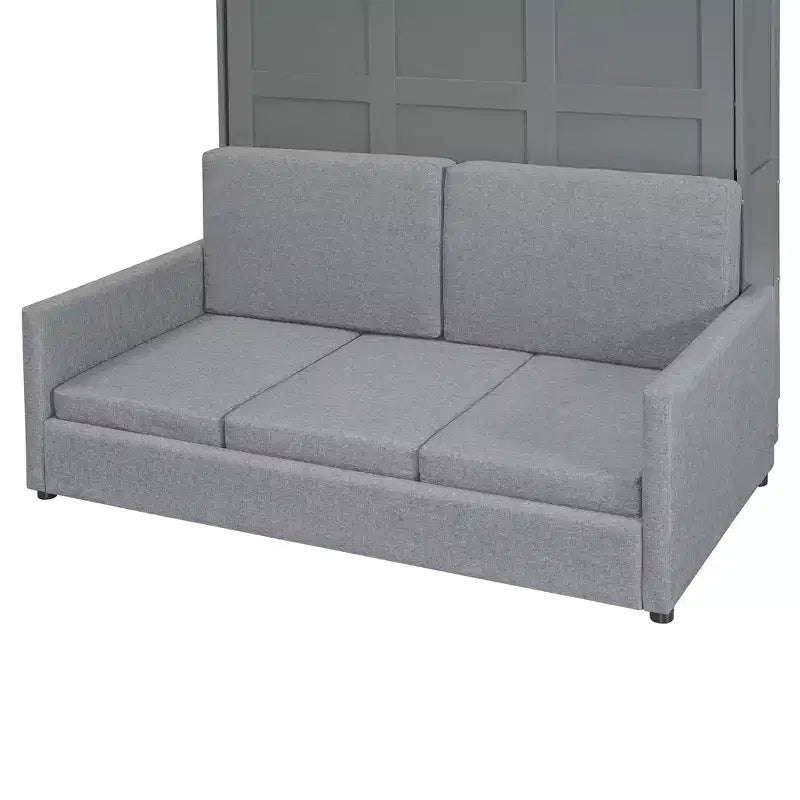 Letto a scomparsa Whisen Clever Full Size, pieghevole a divano con cuscino