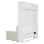 Letto a scomparsa Whisen Clever Full Size, pieghevole a divano con cuscino