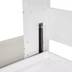 Letto a scomparsa Whisen Clever Full Size, pieghevole a divano con cuscino