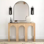 Plank+Beam 47 Aria Consolle, Tavolo d'ingresso in legno massello, Tavoli per ingresso, Consolle strette
