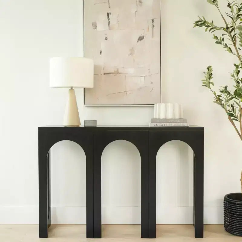 Plank+Beam 47 Aria Consolle, Tavolo d'ingresso in legno massello, Tavoli per ingresso, Consolle strette
