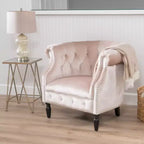 GDFStudio Justus Poltrona Club Rivestita con Bottoni in Stile Contemporaneo
