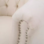 GDFStudio Justus Poltrona Club Rivestita con Bottoni in Stile Contemporaneo