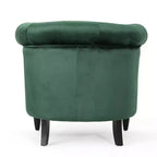 GDFStudio Justus Poltrona Club Rivestita con Bottoni in Stile Contemporaneo