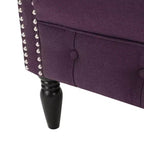 GDFStudio Justus Poltrona Club Rivestita con Bottoni in Stile Contemporaneo