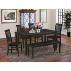 HomeStock Rectangle Kitchen Dining Table Set With 4/6 Chairs