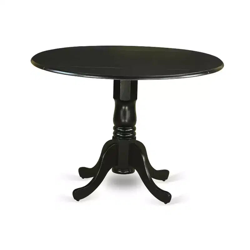 Set da pranzo da cucina rotondo HomeStock con bottoni trapuntati neri