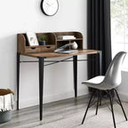 Walker Edison Furniture Company Scrivania segretario industriale con alzatina, Noce, 42 pollici